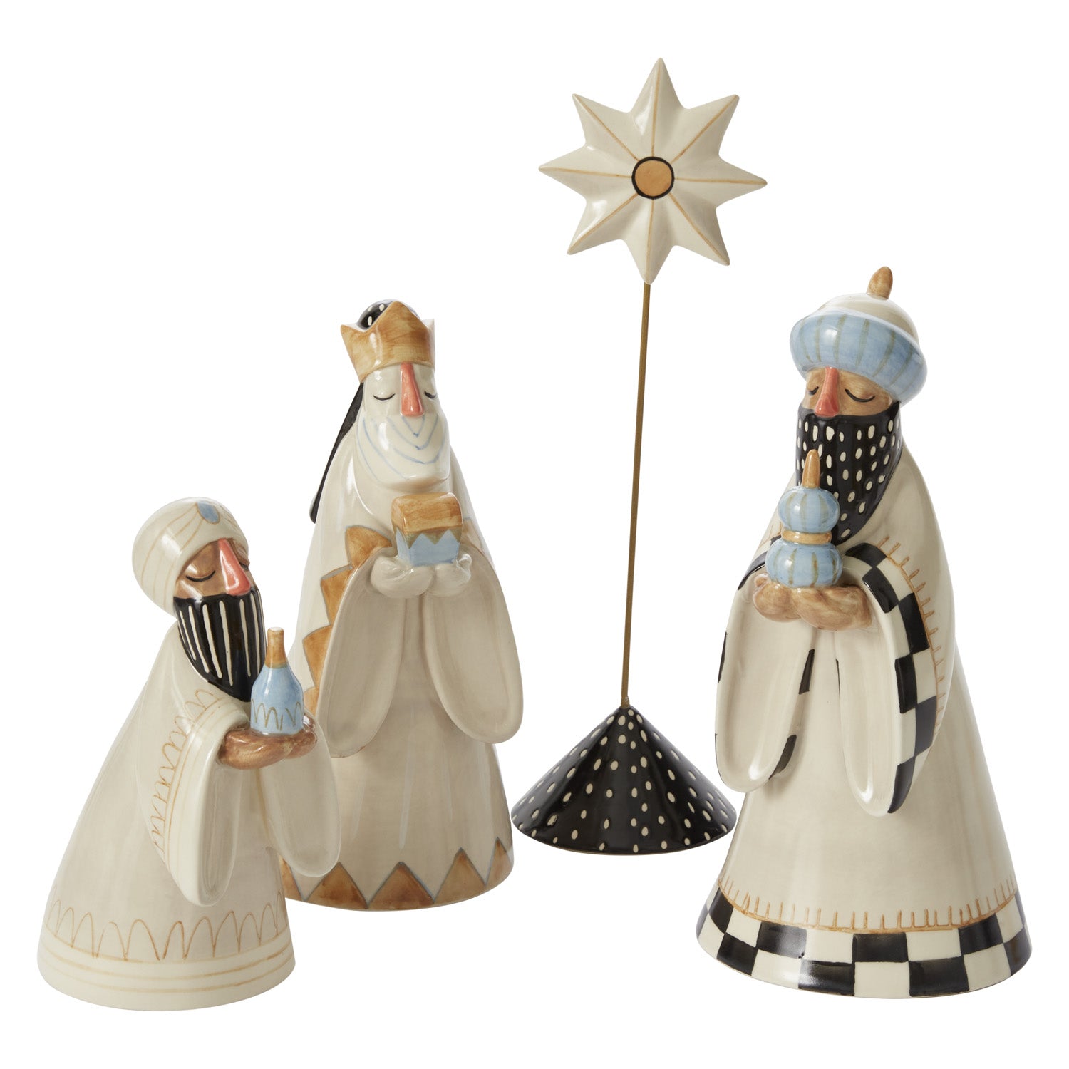 Three Kings Figurines (Set of 4)
