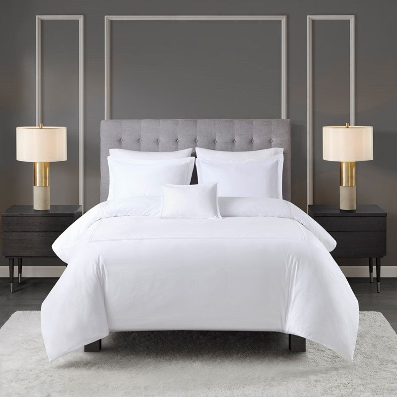 500 Thread Count Luxury Collection 100% Cotton Sateen Embroidered Comforter Set by Madison Park