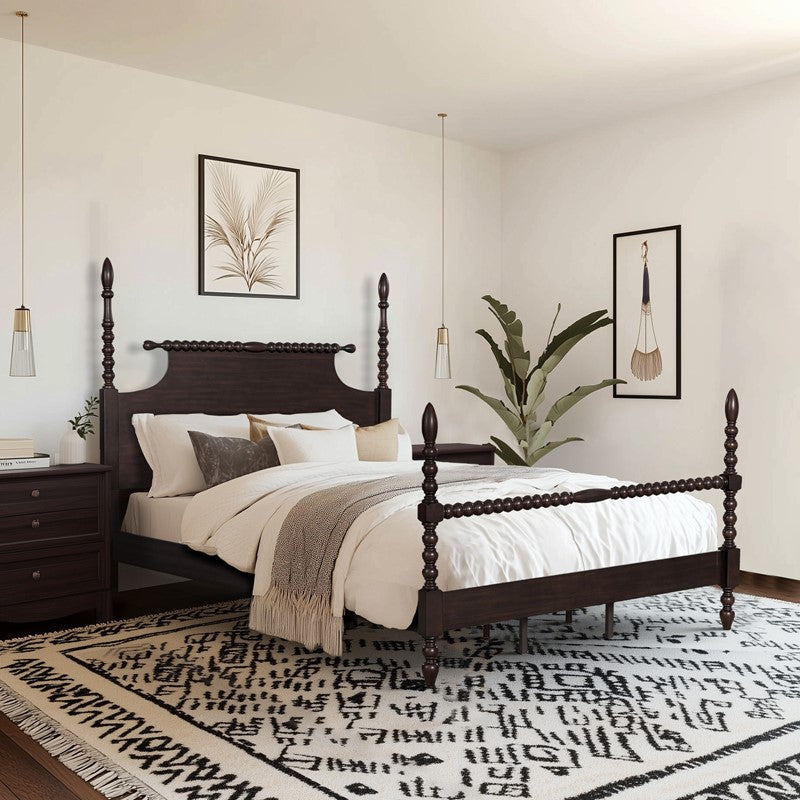 Beckett Turned Wood Spindle Bed by Madison Park