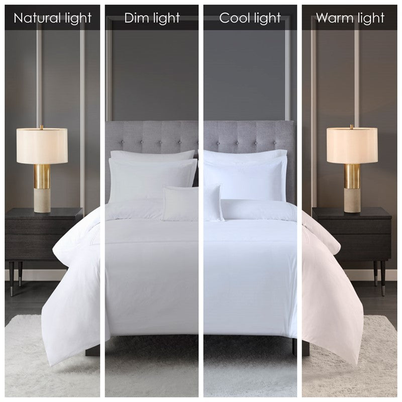 500 Thread Count Luxury Collection 100% Cotton Sateen Embroidered Comforter Set by Madison Park