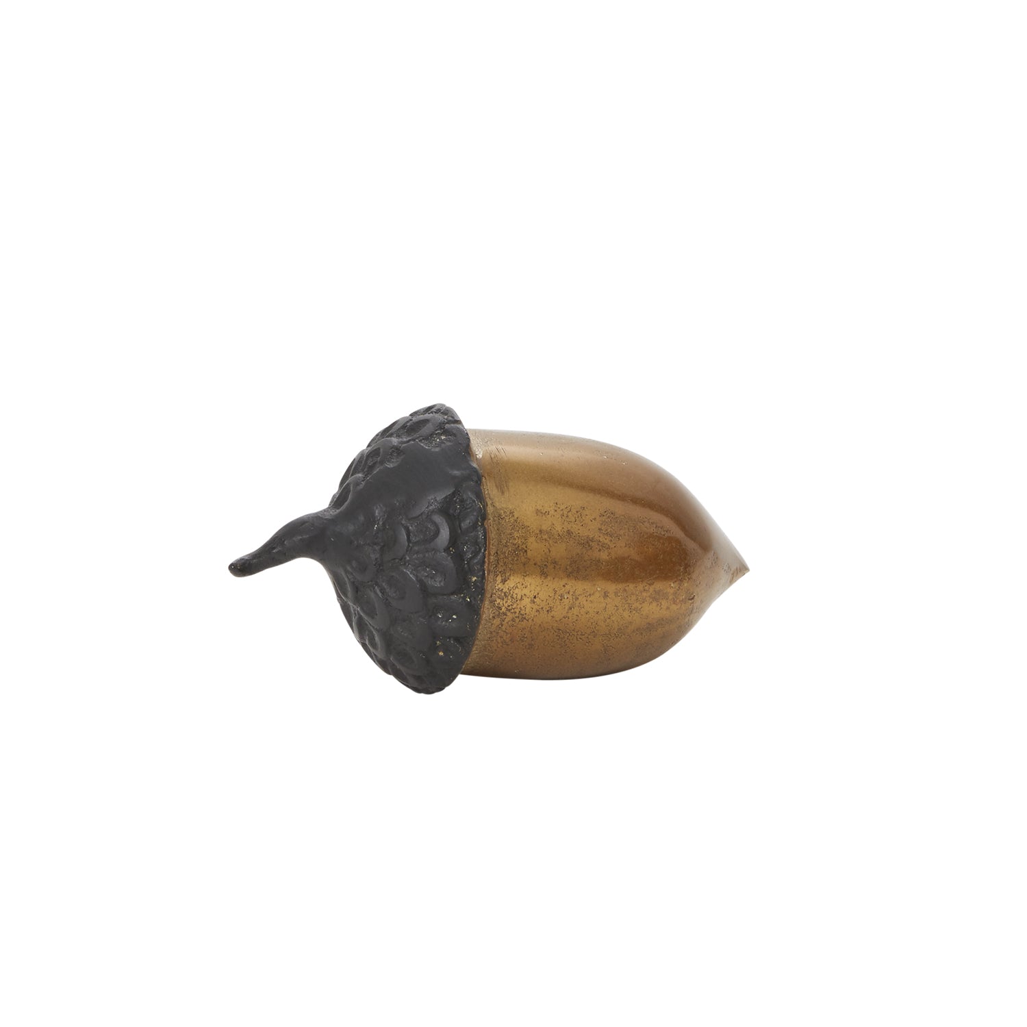 Antique Gold-Finished Cast Aluminum Acorn