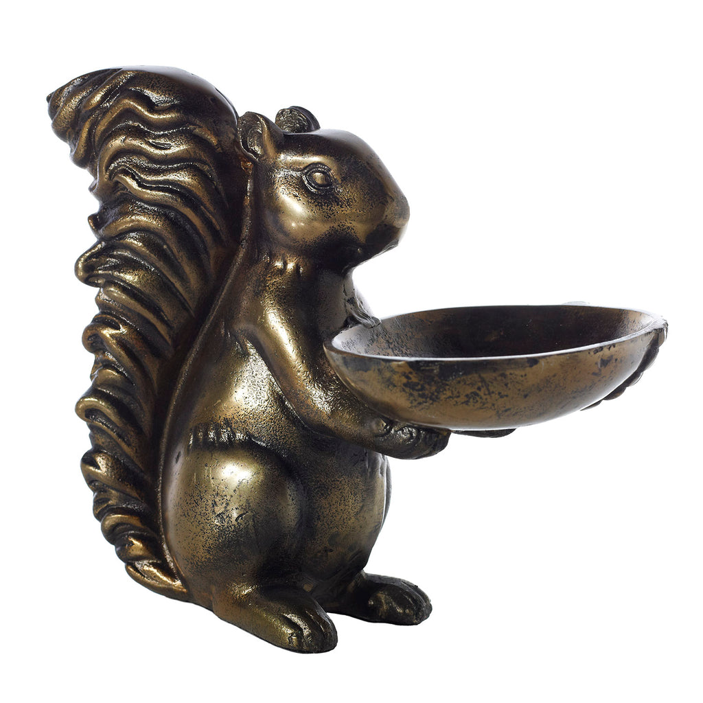 Bronze Squirrel Figurine