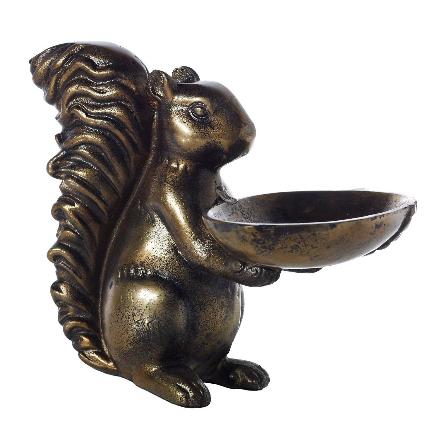 Bronze Squirrel Figurine
