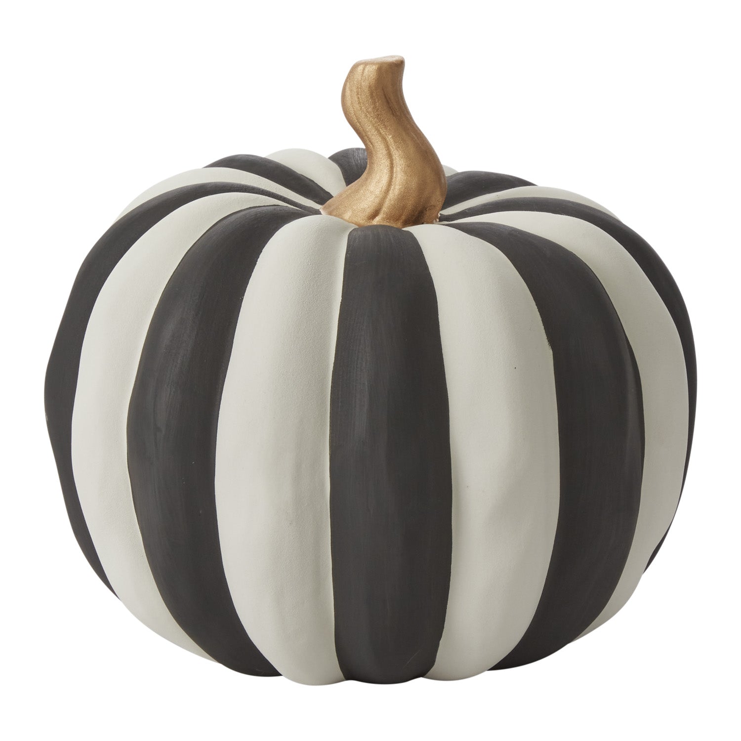 Black and White Striped Pumpkin