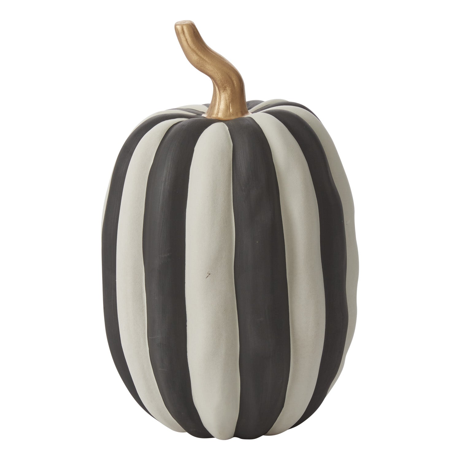 Black and White Striped Pumpkin