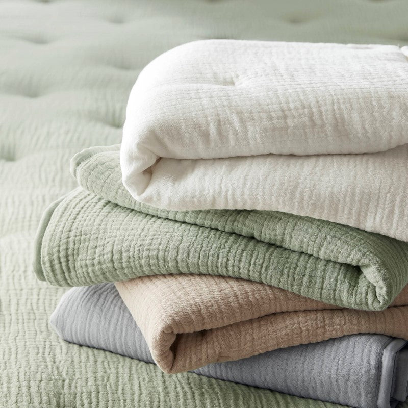 Breeze Cotton Gauze Embroidered Euro Sham by Harbor House