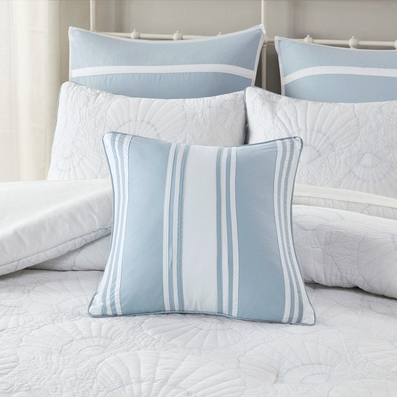 Crystal Beach Striped Pillow by Harbor House