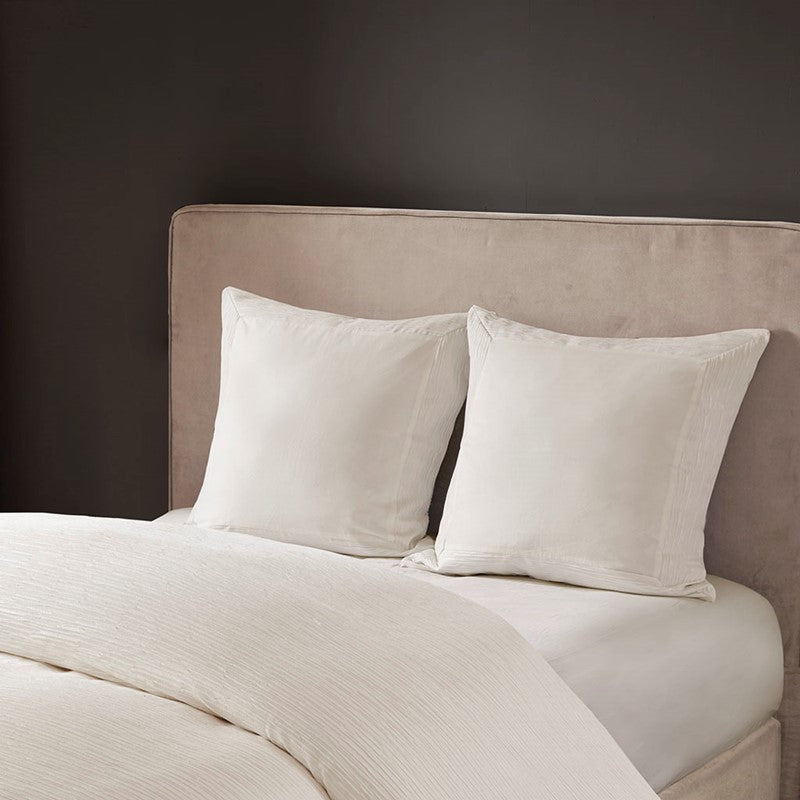 Hanae Cotton Blend Yarn Dyed Euro Sham by N Natori