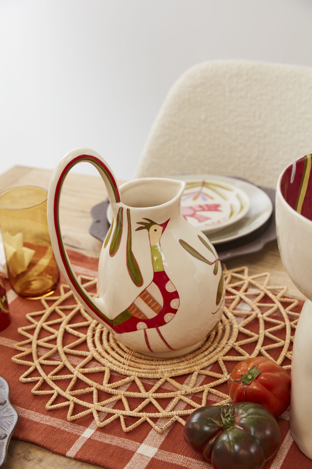 Red Pheasant Pitcher