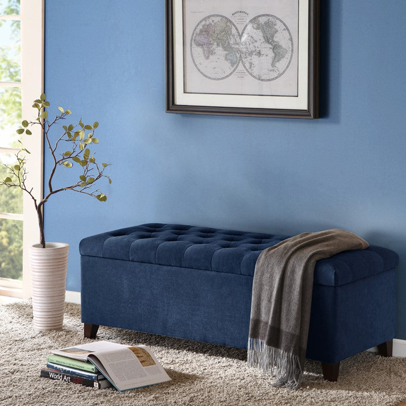 Shandra Tufted Top Upholstered Storage Bench