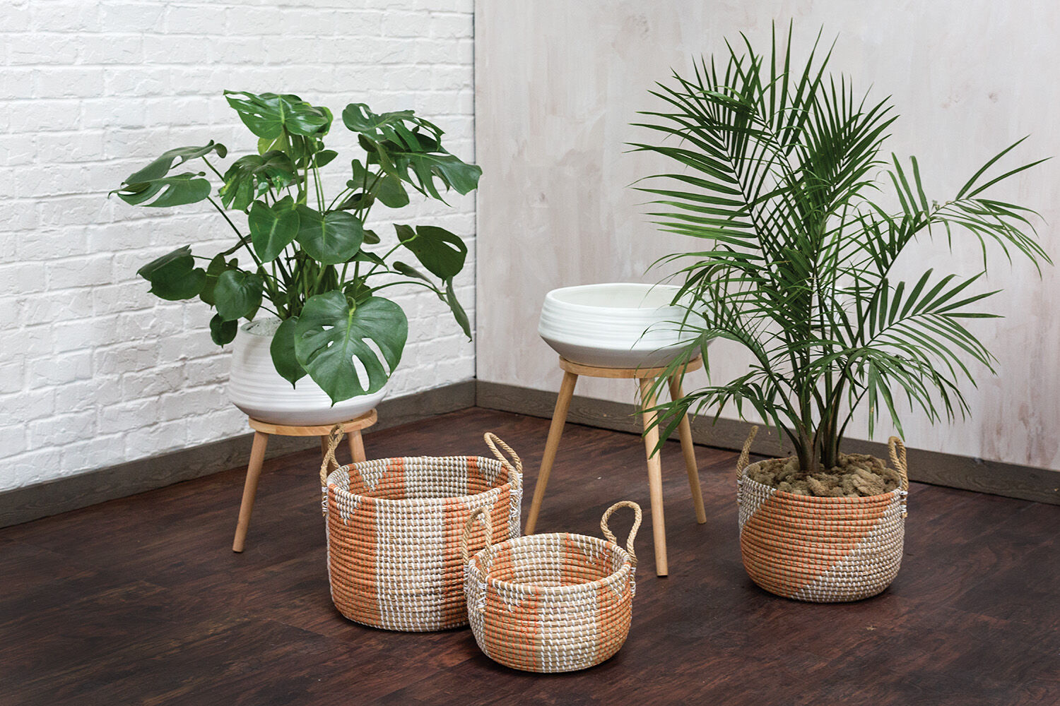 Orange Weave Basket