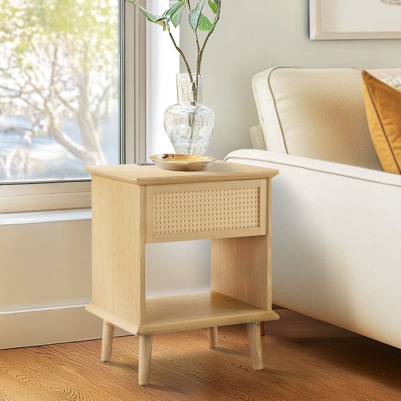 Rattan End Table