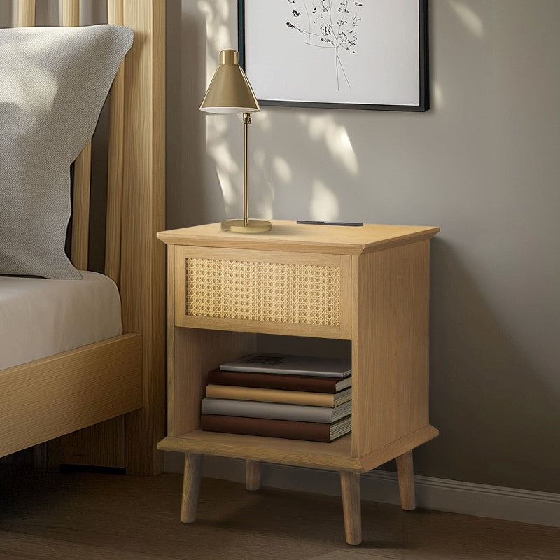 Rattan End Table