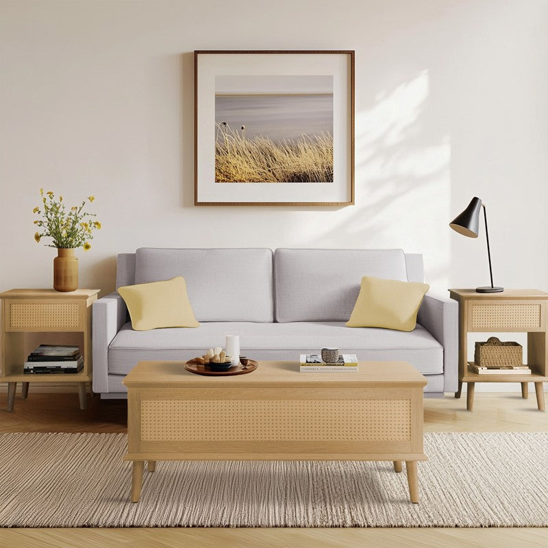 Rattan End Table