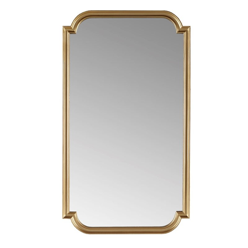 Adelaide Gold Scalloped Wood Wall Mirror by Madison Park