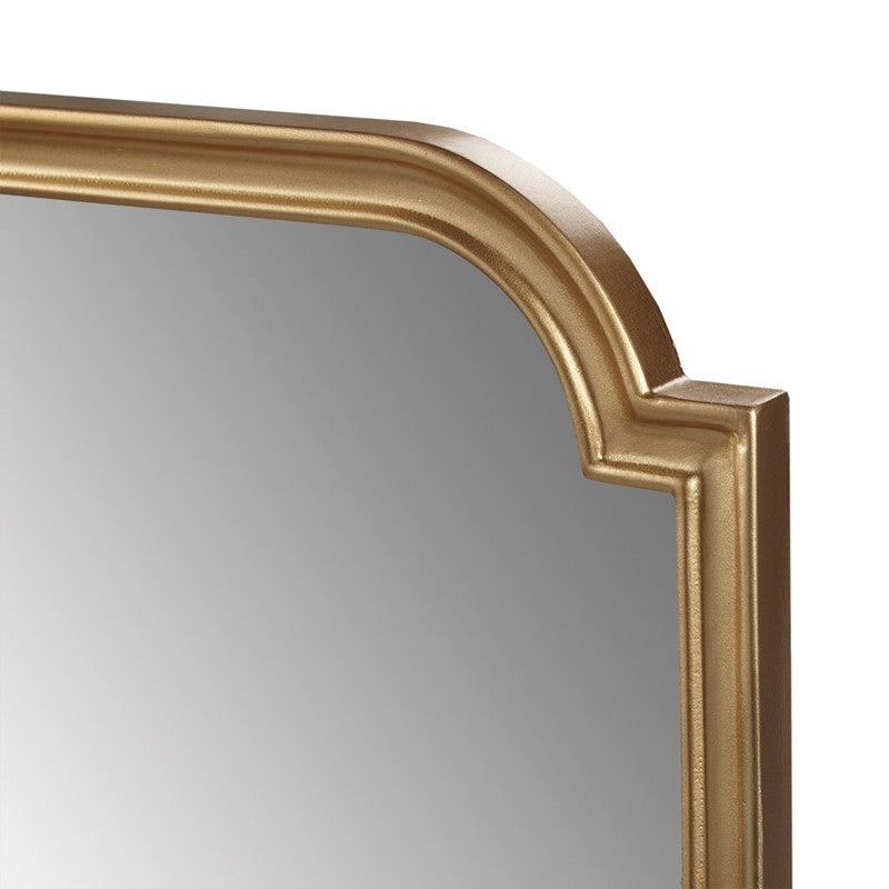 Adelaide Gold Scalloped Wood Wall Mirror by Madison Park
