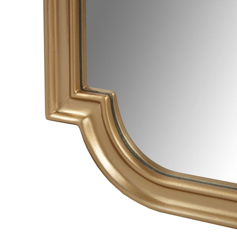 Adelaide Gold Scalloped Wood Wall Mirror by Madison Park