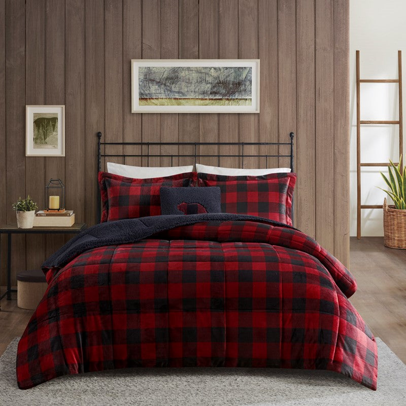 Alton Plush to Sherpa Down Alternative Comforter Set by Woolrich