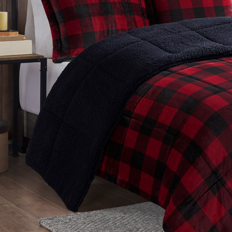 Alton Plush to Sherpa Down Alternative Comforter Set by Woolrich