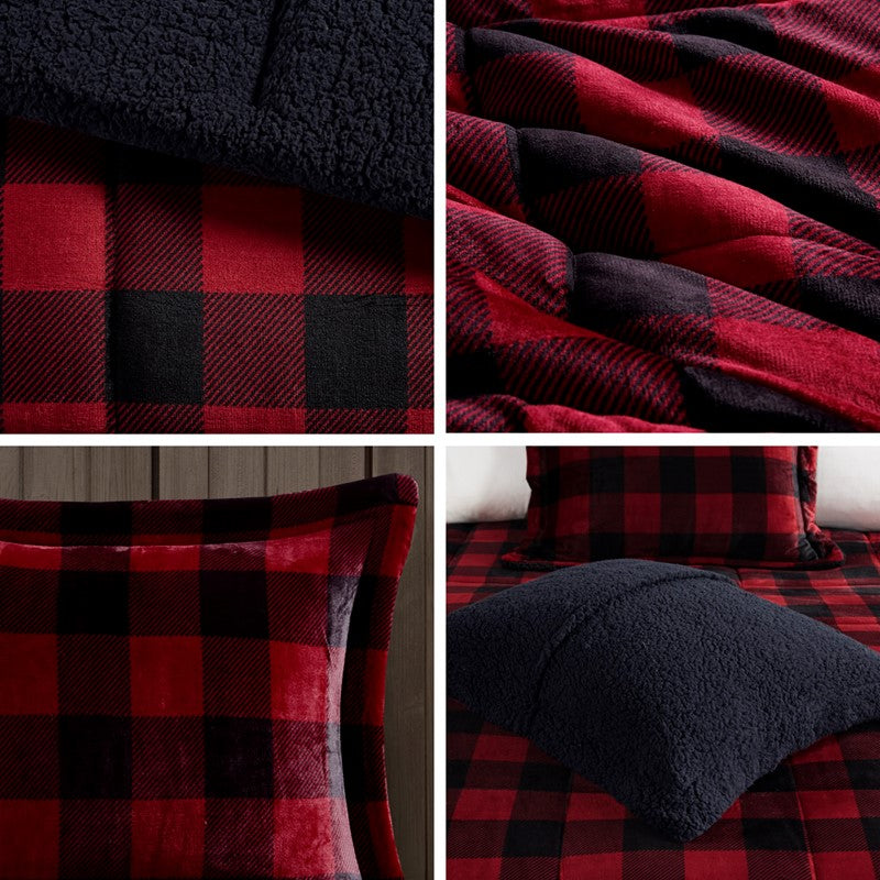 Alton Plush to Sherpa Down Alternative Comforter Set by Woolrich
