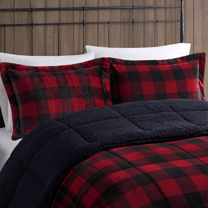 Alton Plush to Sherpa Down Alternative Comforter Set by Woolrich