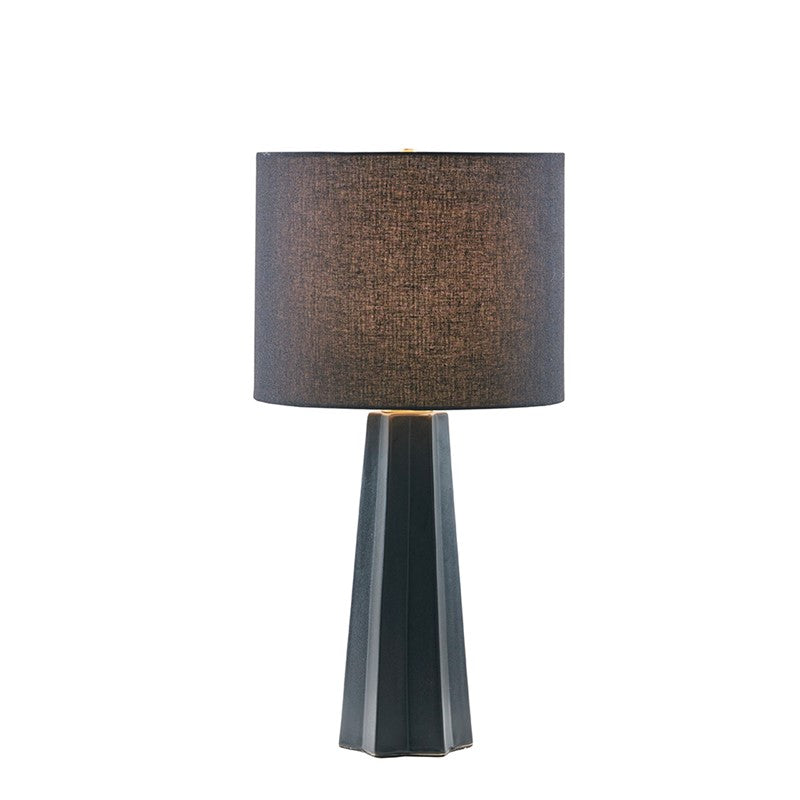 Athena Geometric Ceramic Table Lamp by Ink + Ivy