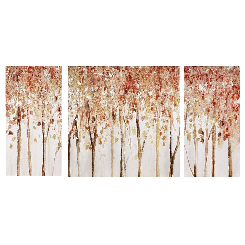 Autumn Forest Triptych 3-piece Textured Canvas Wall Art Set by Madison Park