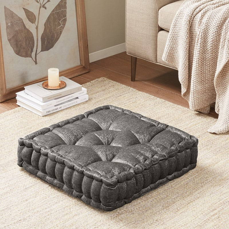 Azza Poly Chenille Square Floor Pillow Cushion