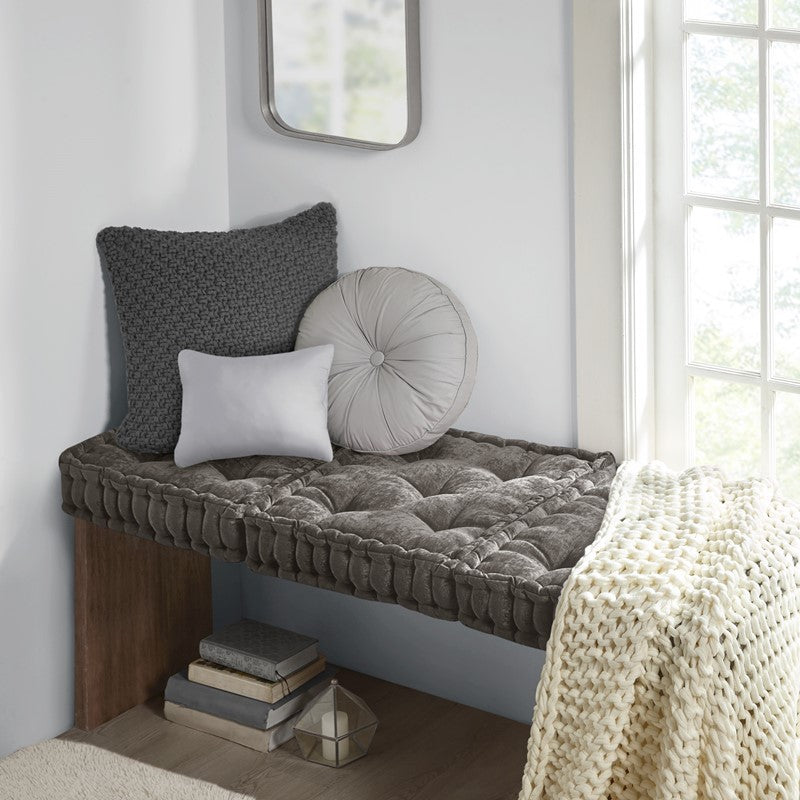 Azza Poly Chenille Square Floor Pillow Cushion