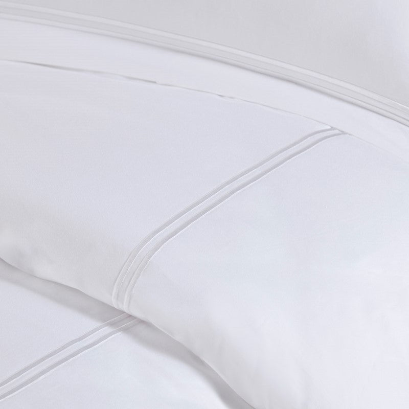 500 Thread Count Luxury Collection 100% Cotton Sateen Embroidered Comforter Set by Madison Park