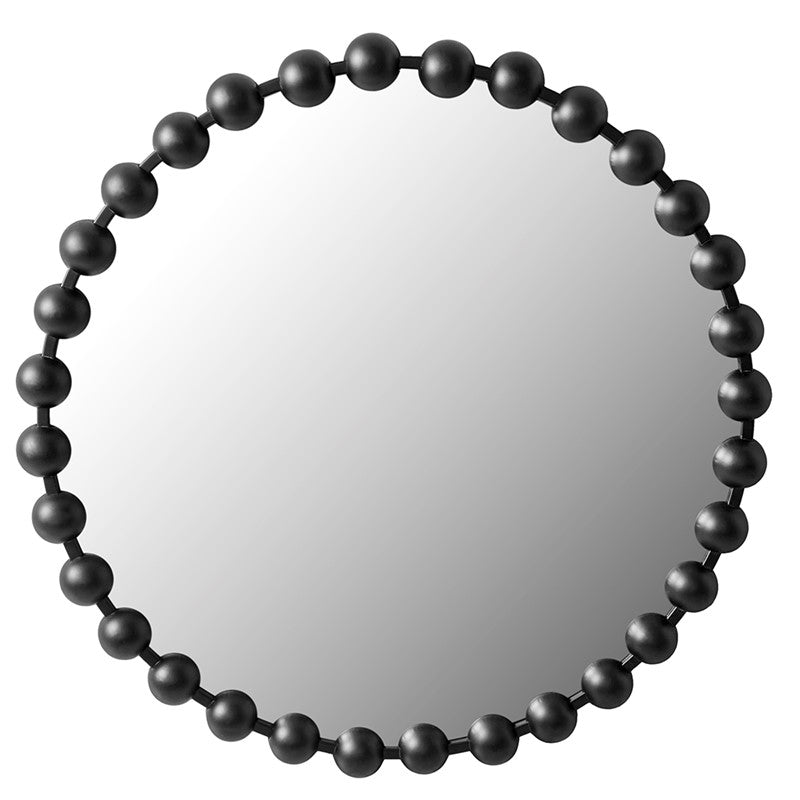 Marlowe Beaded Round Wall Mirror by Madison Park