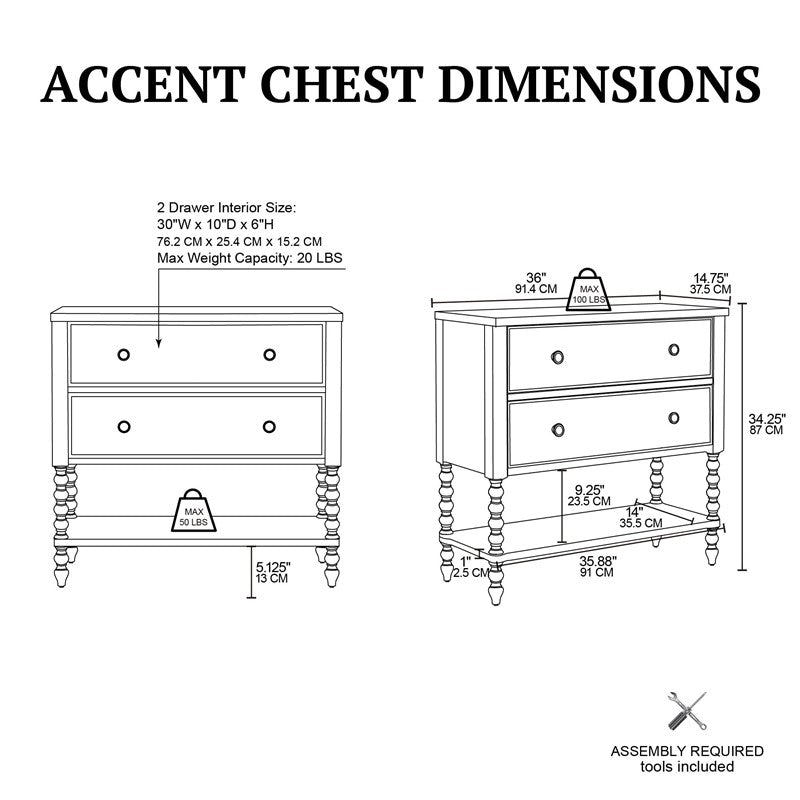 Beckett 2 Drawer Accent Chest by Madison Park