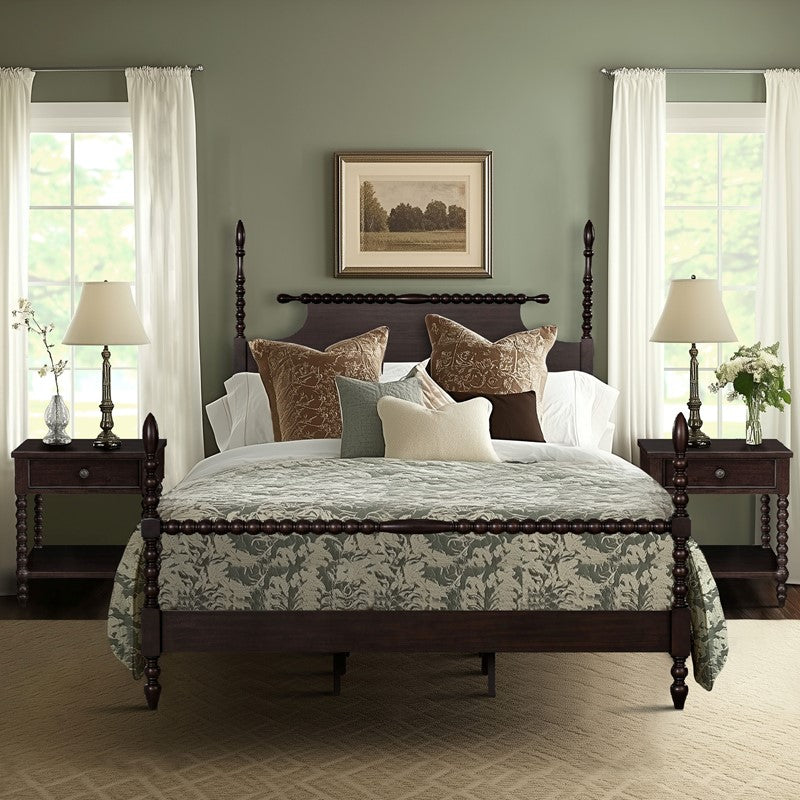 Beckett Turned Wood Spindle Bed by Madison Park