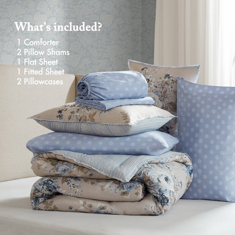 Heather Cottagecore Collection Comforter by Madison Park Essentials