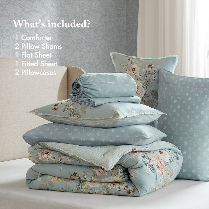 Heather Cottagecore Collection Comforter by Madison Park Essentials