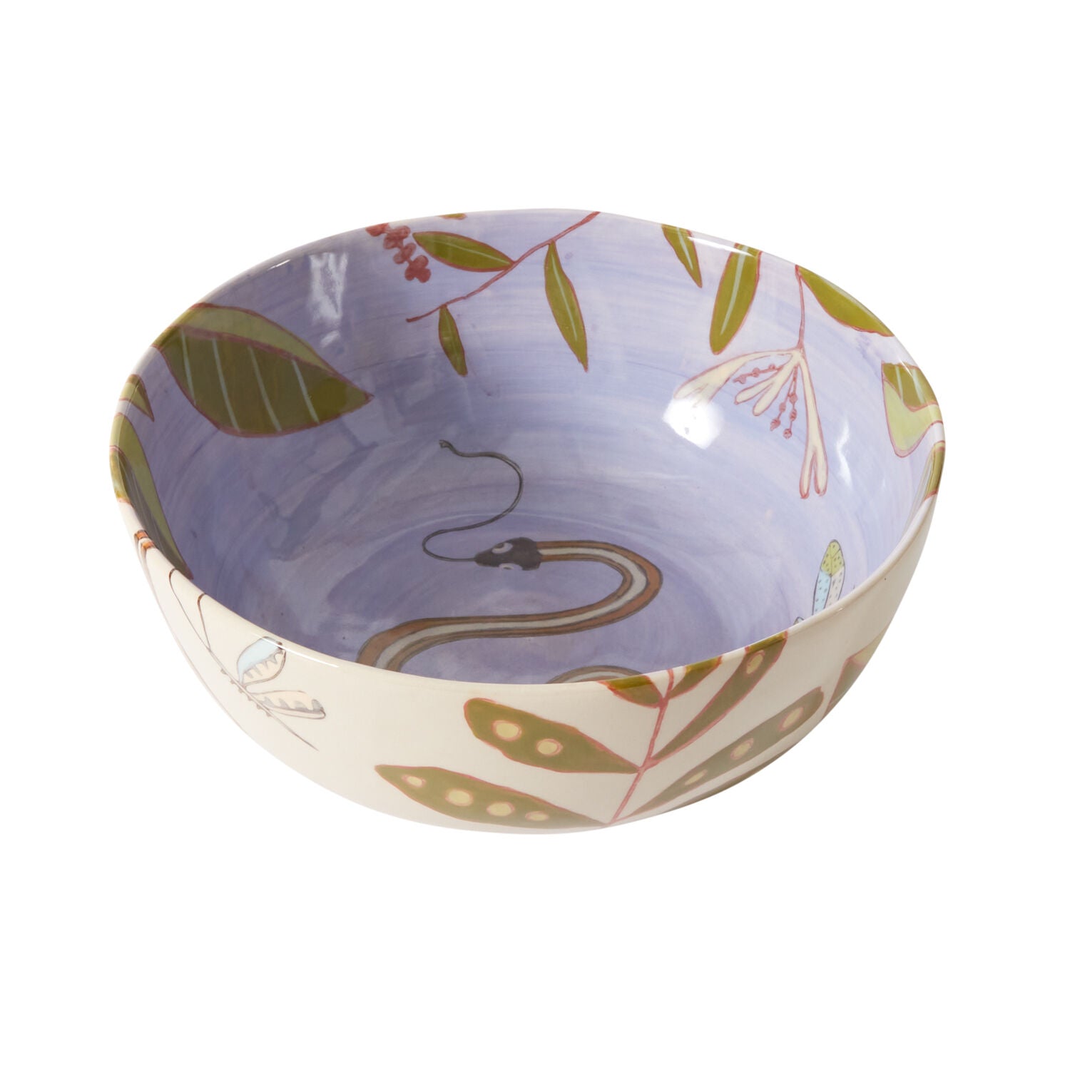 Snake Charmer Serving Bowl
