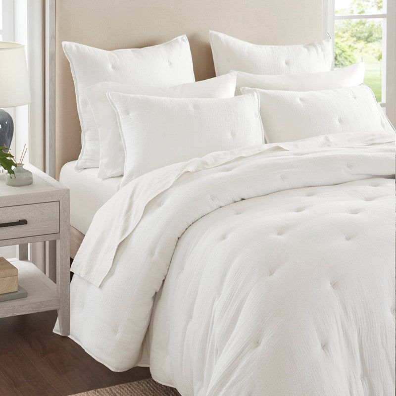 Breeze Cotton Gauze Embroidered Euro Sham by Harbor House