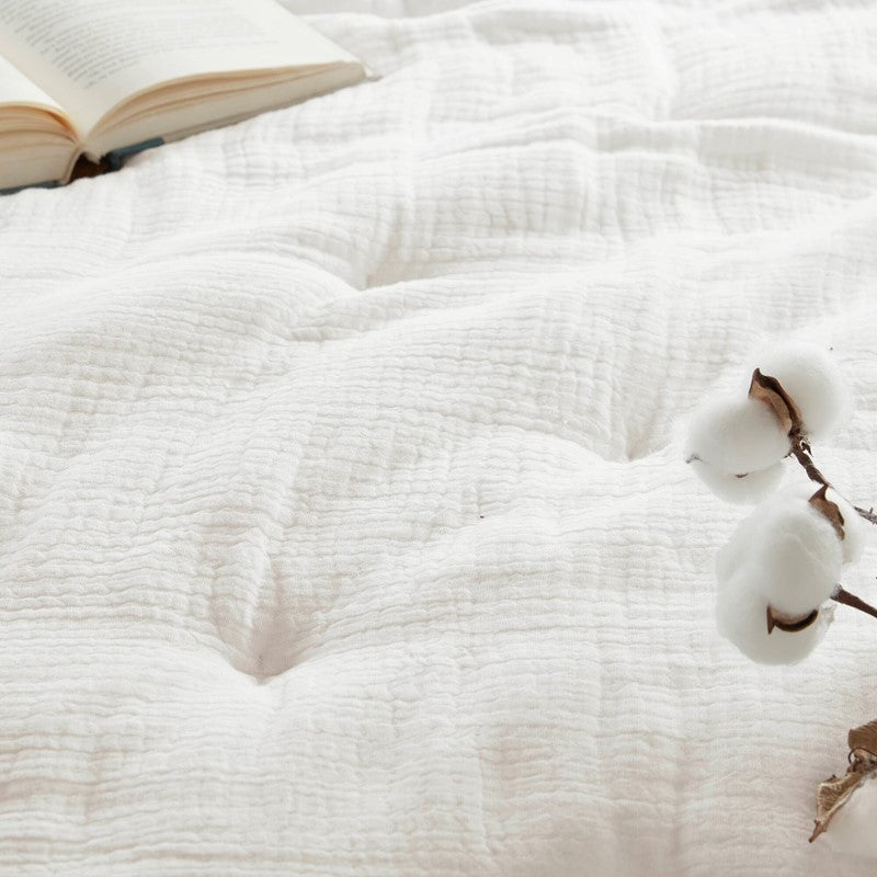 Breeze Cotton Gauze Embroidered Euro Sham by Harbor House