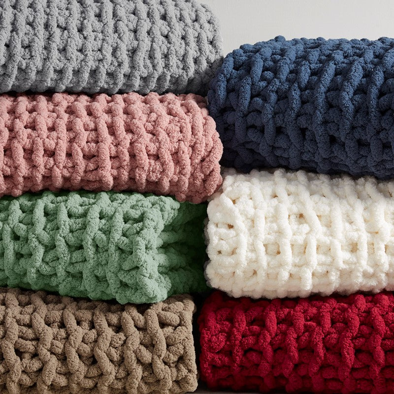 Chenille Chunky Knit Throw by Madion Park