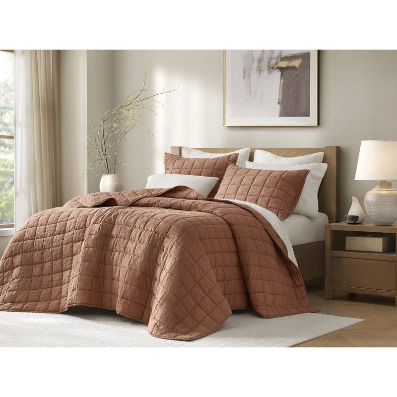 French Flax Linen Garment Washed Quilt Set by Harbor House