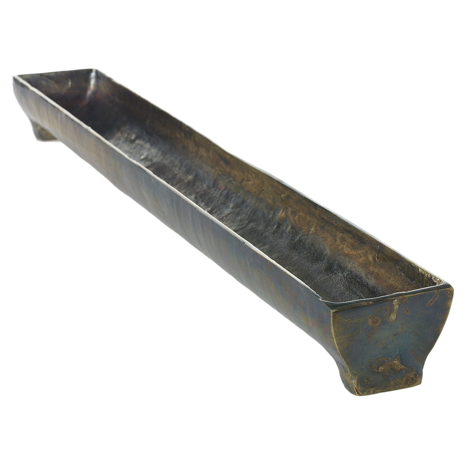 Antique Gold Finish Elongated Tray