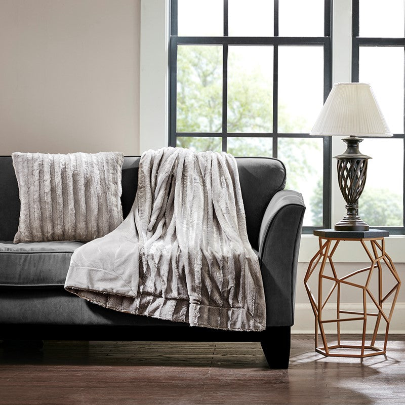 Faux Fur Square Pillow