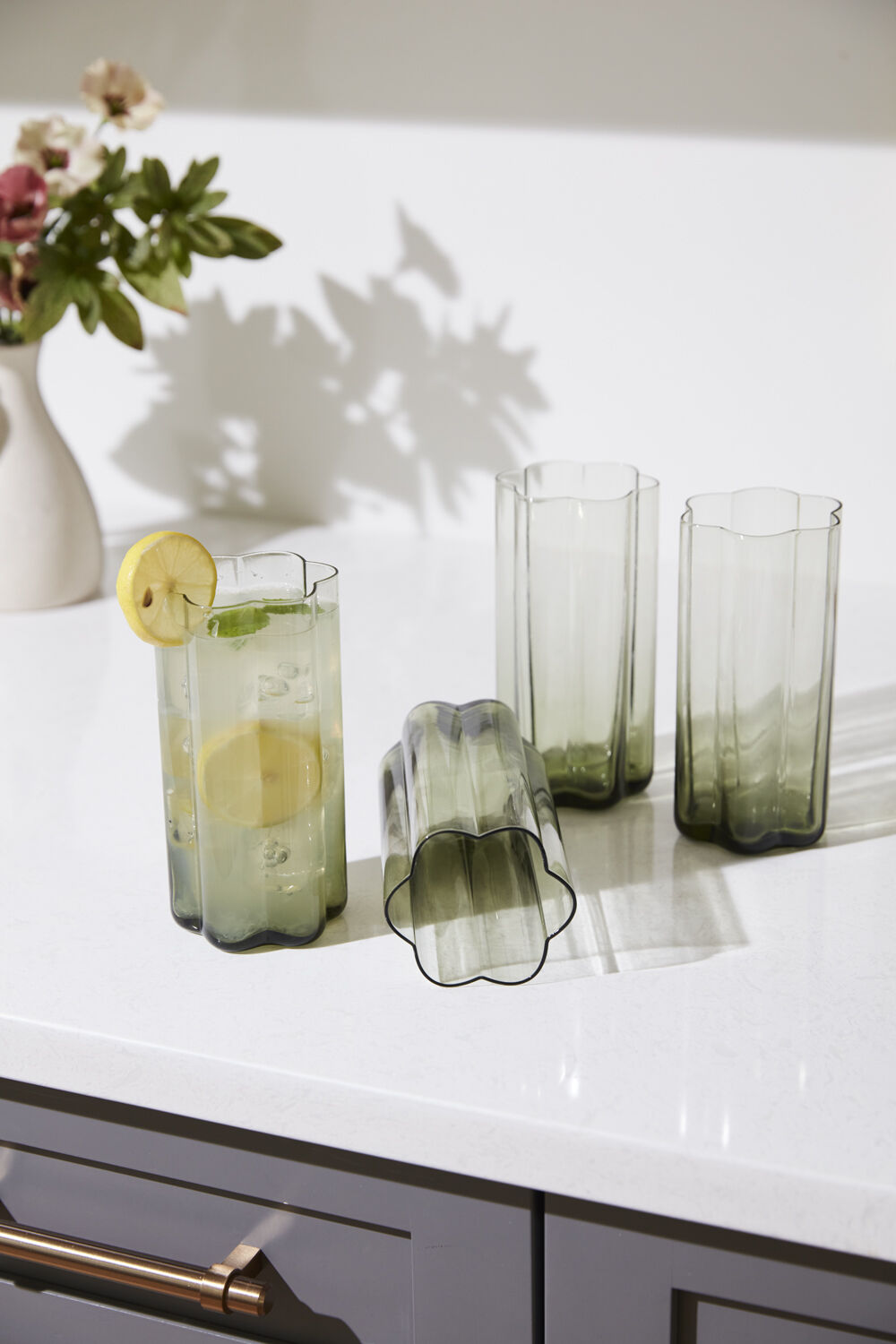 Floret Drinkware Water Glass