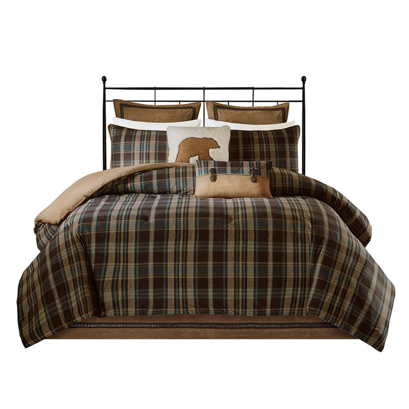 Hadley Plaid Oversized Cozy Spun Comforter Set by Woolrich