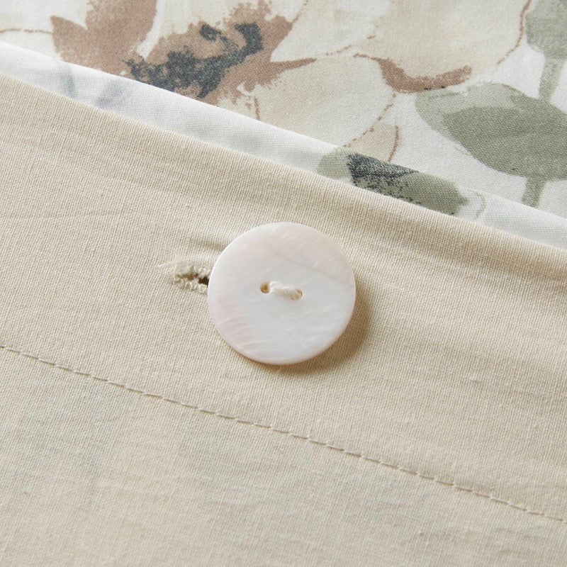 Herbal 5 Piece Cotton Sateen Print Duvet Set by Harbor House Blues