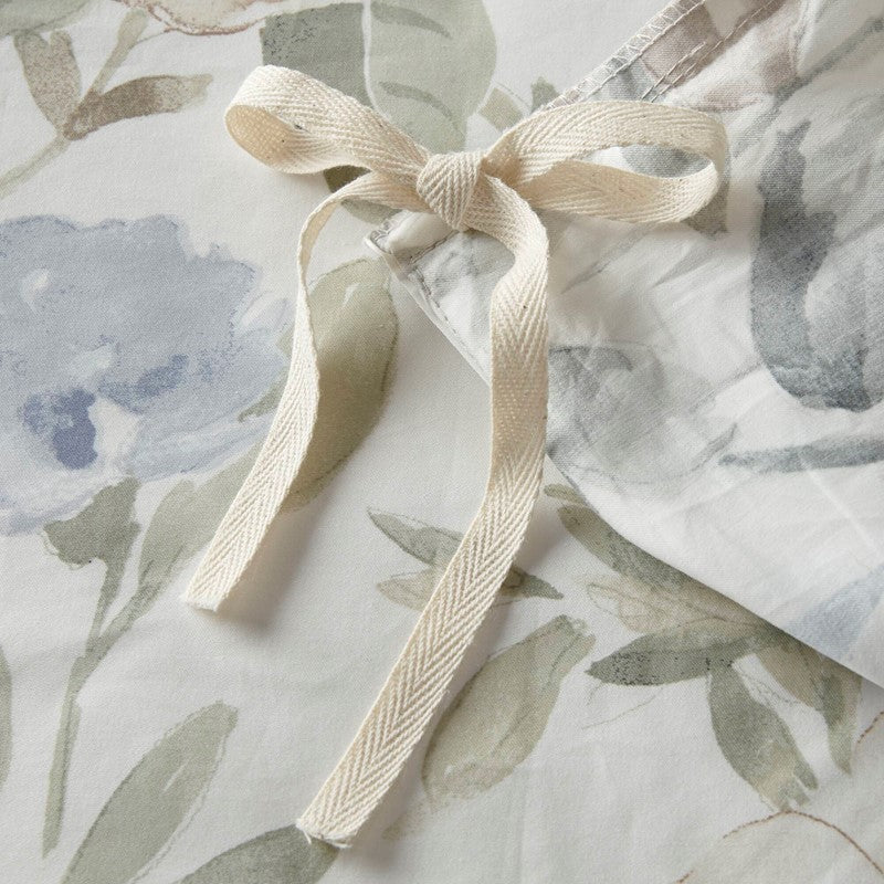 Herbal 5 Piece Cotton Sateen Print Duvet Set by Harbor House Blues