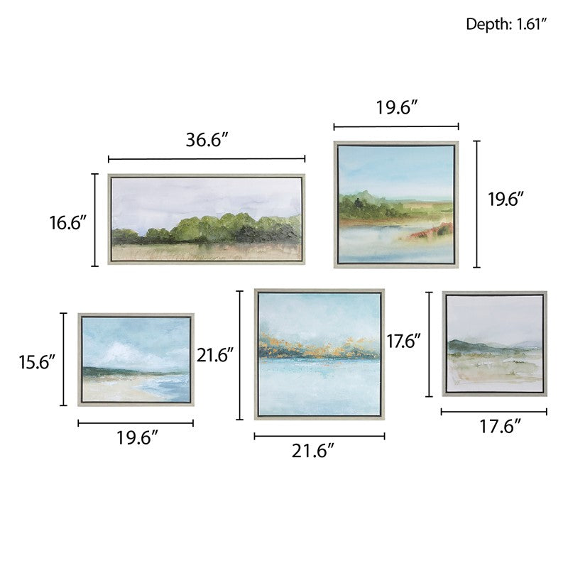 Vista Abstract Landscape 5-piece Canvas Wall Art Set by Madison Park