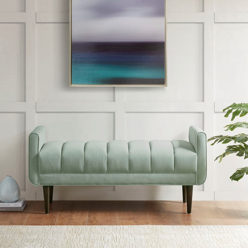 Linea Upholstered Modern Accent bench by Madison Park