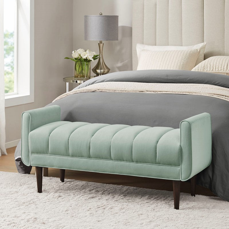 Linea Upholstered Modern Accent bench by Madison Park