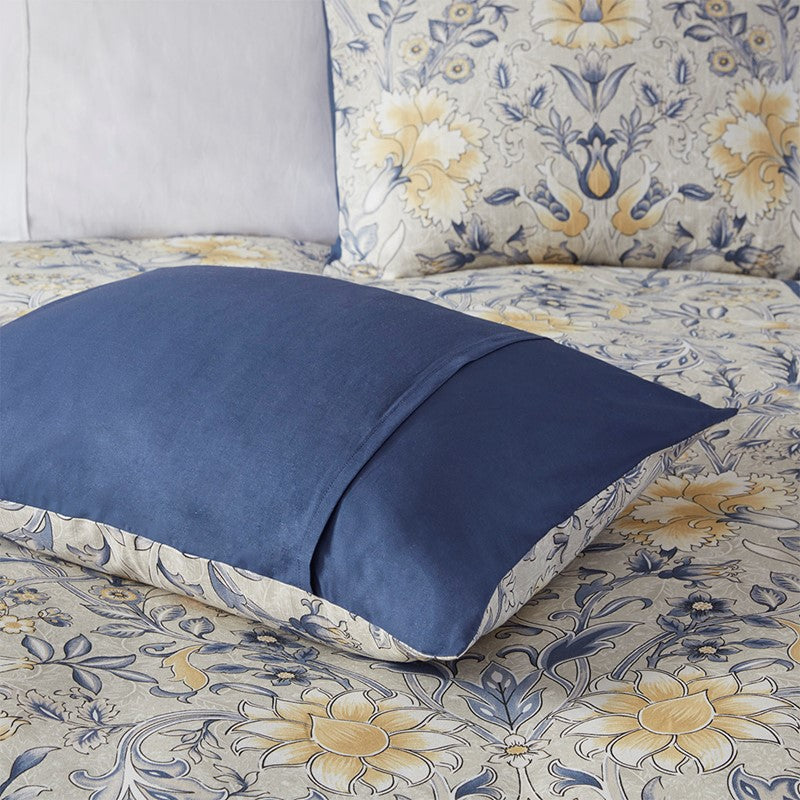 Livia 5 Piece Cotton Duvet Cover Set by Harbor House Blue